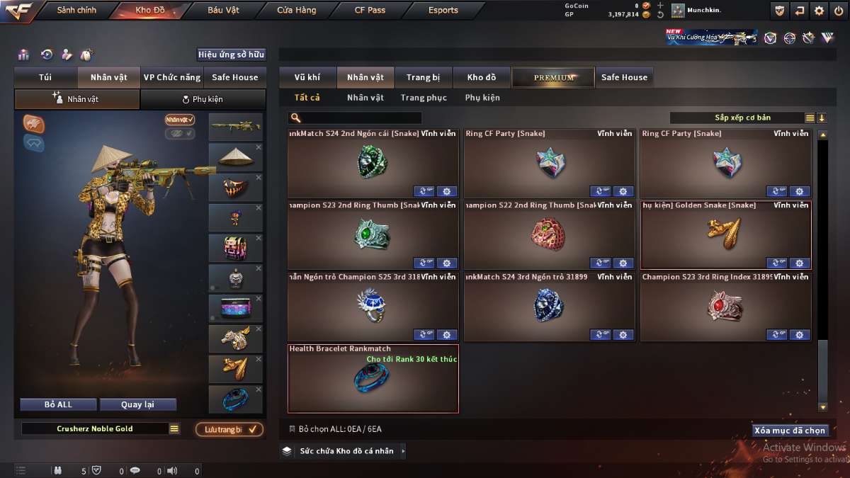shop acc cf uy tin gia re